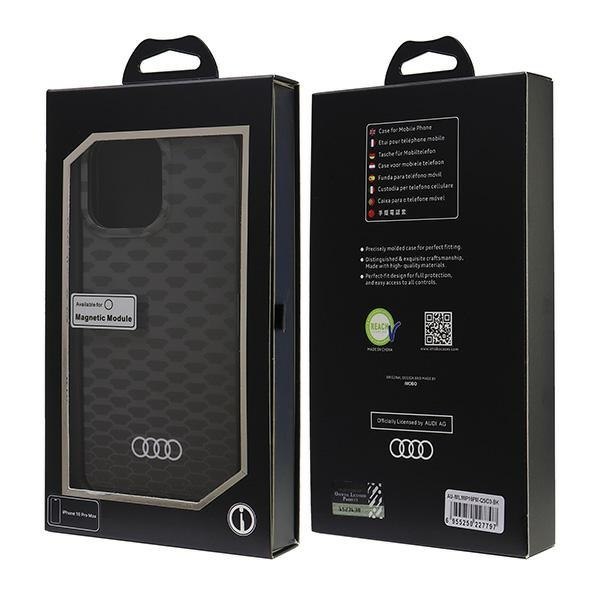 Audi IML Stitching Pattern MagSafe iPhone 16 Pro Max 6.9" czarny/black